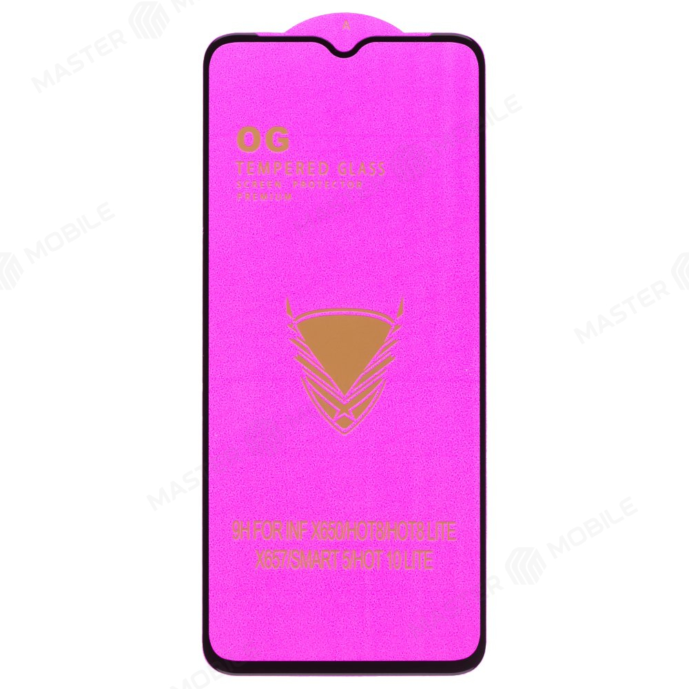 Защитное стекло OG Glass (3 в 1) для Infinix Hot 10 Lite (X657B) (черный)