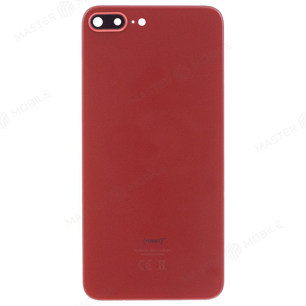 Задняя крышка для Apple iPhone 8 Plus (красный) (в сборе со стеклом камеры) (Premium)