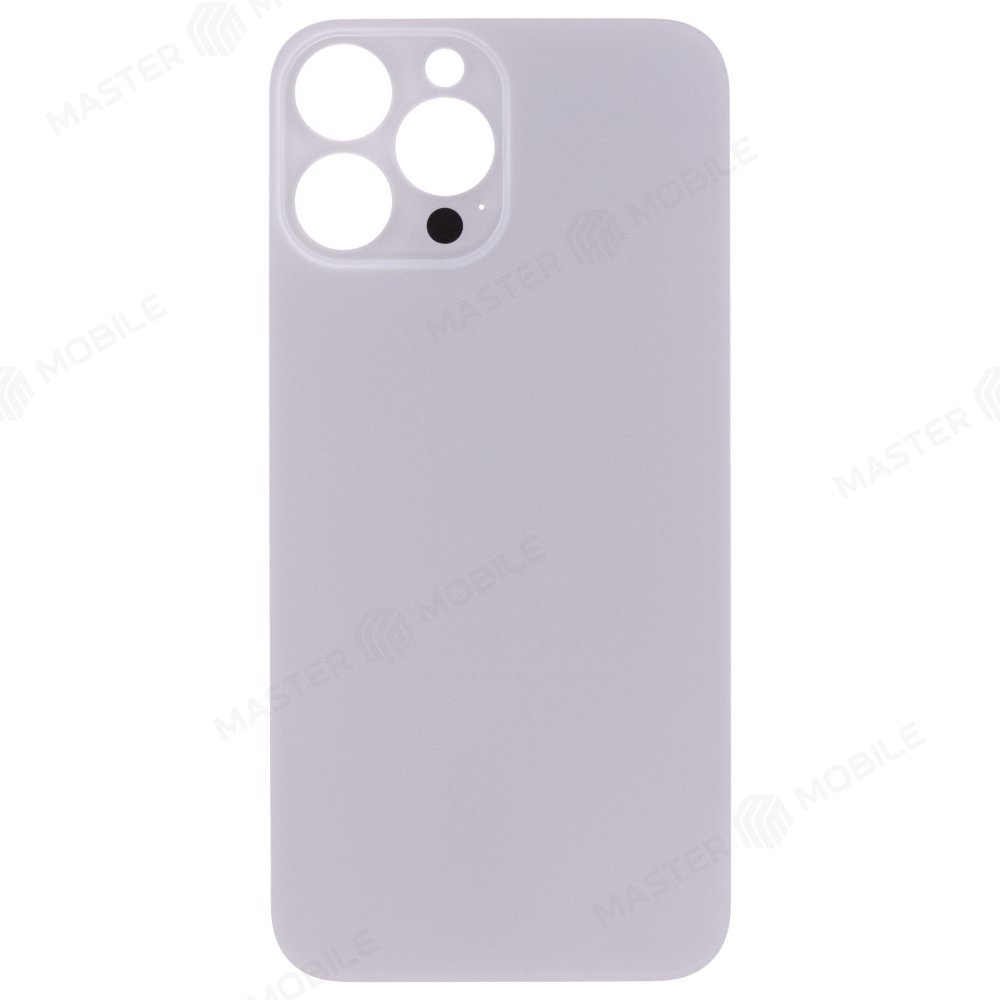 Задняя крышка для Apple iPhone 13 Pro Max (белый) (с широким отверстием) (Premium)
