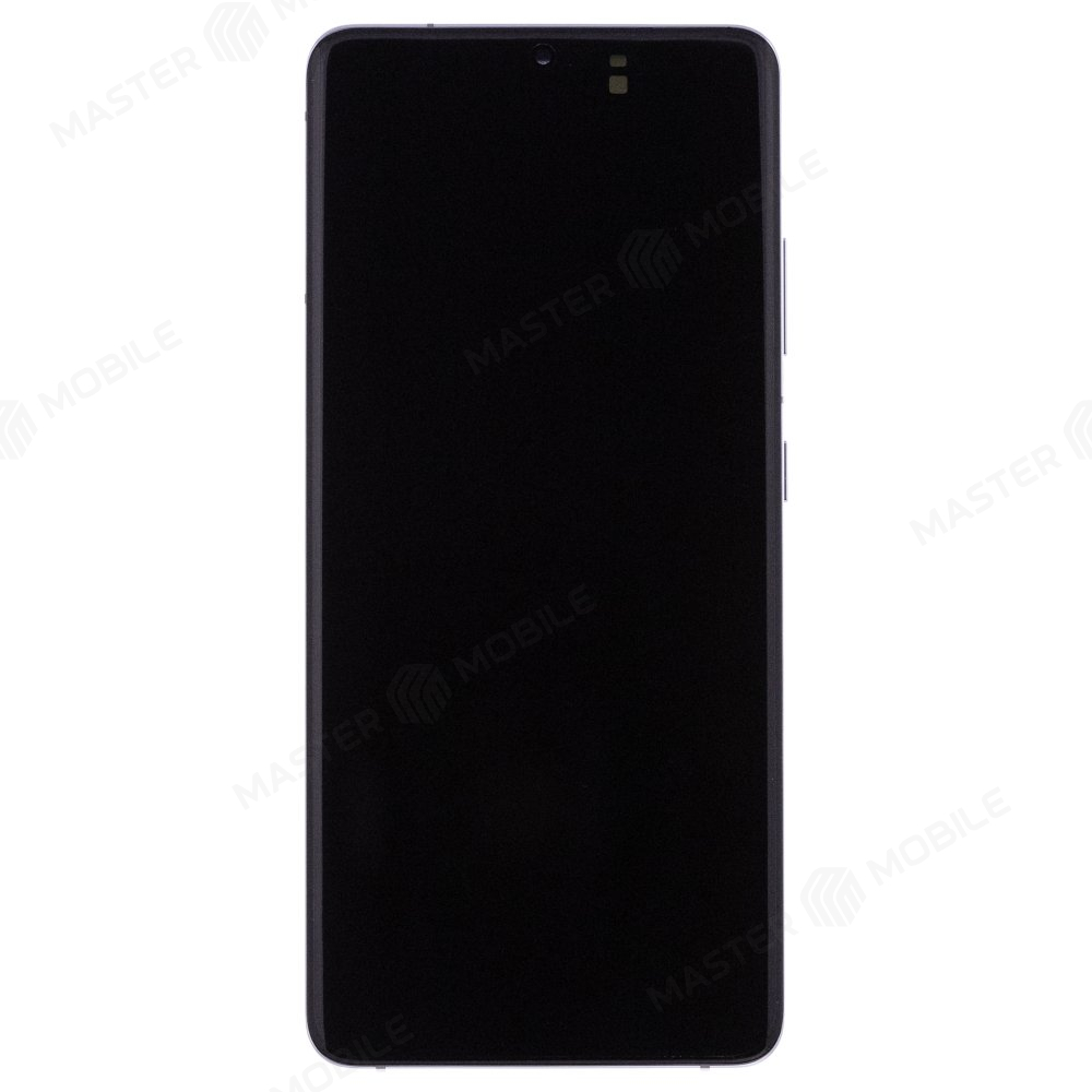 Дисплей для Samsung G998 Galaxy S21 Ultra + тачскрин (серебристый) (в рамке) (ORIG100) (возможен дефект ЛКП)