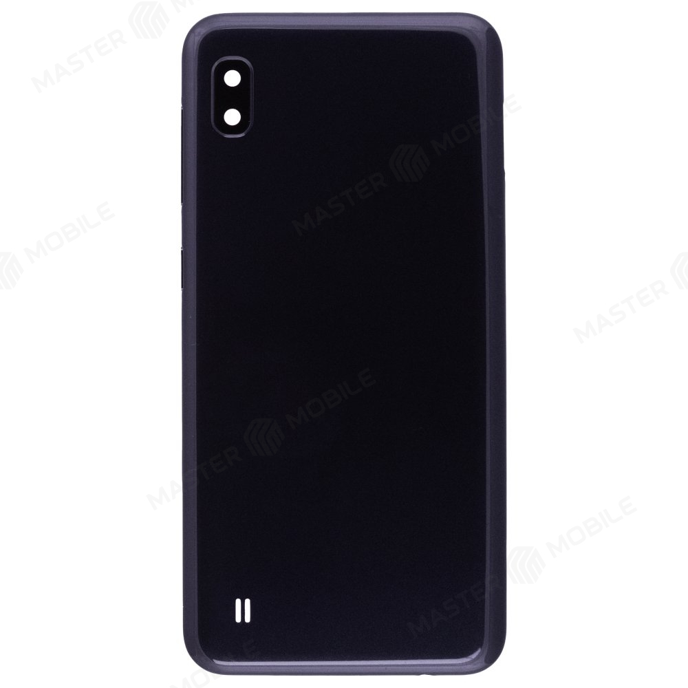 Задняя крышка для Samsung A105 Galaxy A10 (черный) (в сборе со стеклом камеры)