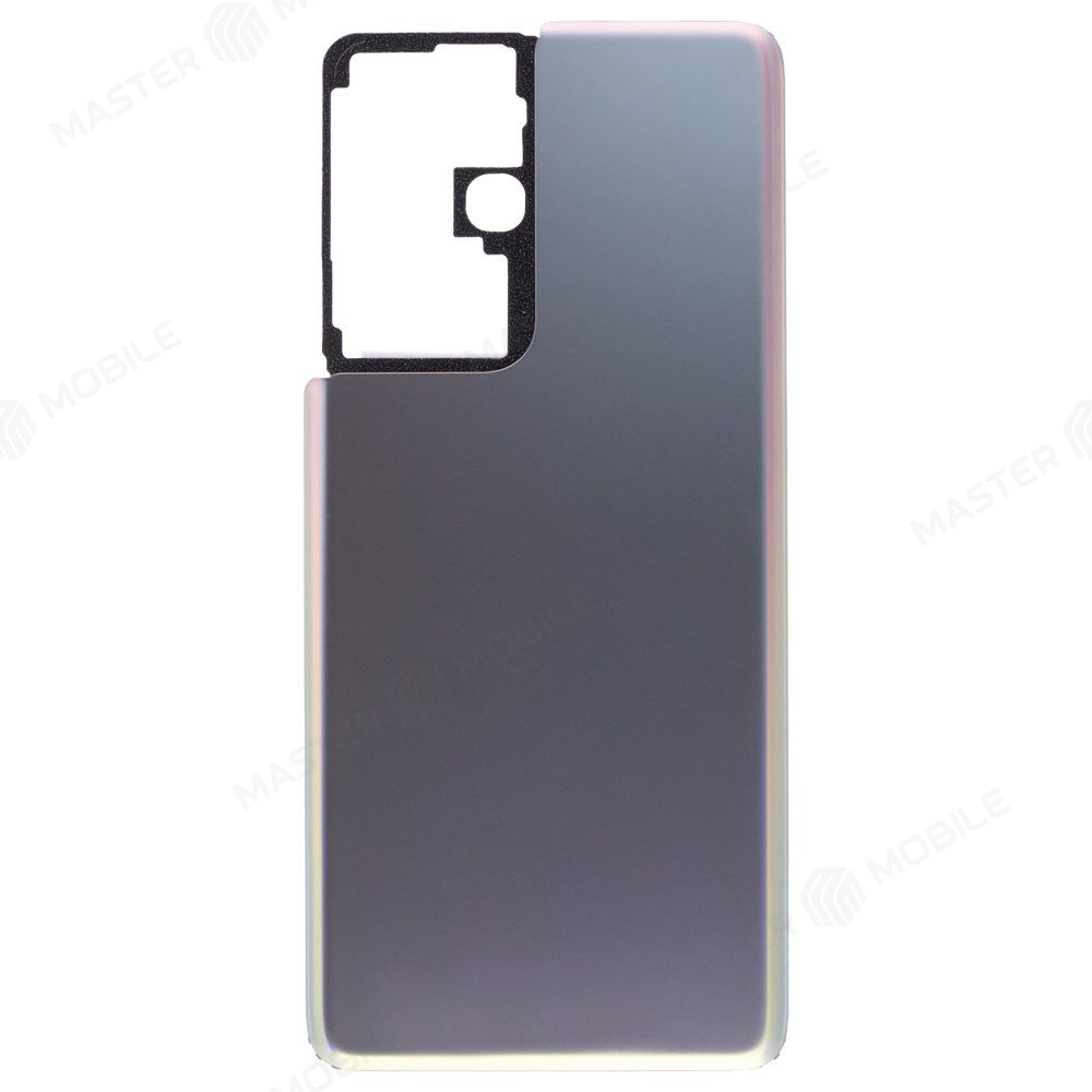 Задняя крышка для Samsung G998 Galaxy S21 Ultra (серебристый)