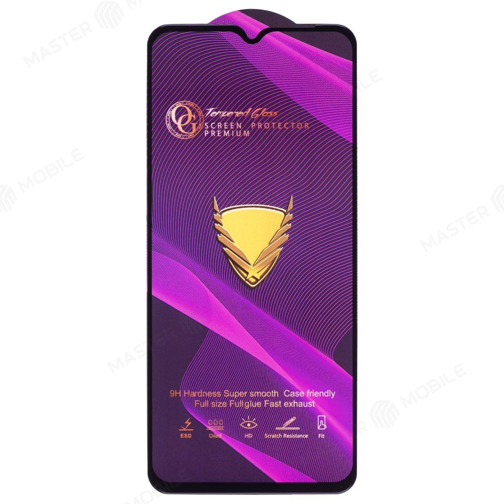 Защитное стекло OG Glass (3 в 1) для Vivo Y03 (V2332) (черный)