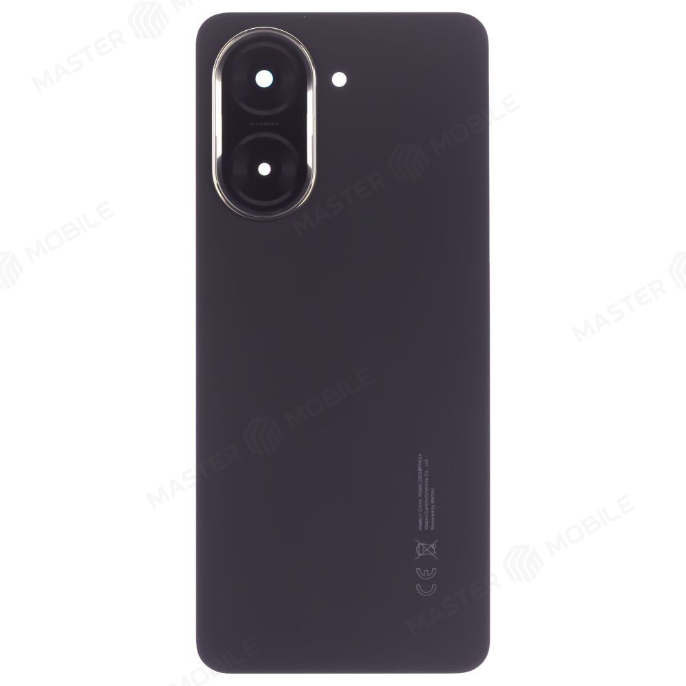 Задняя крышка для Xiaomi Redmi A5 (25028RN03A) (черный) (в сборе со стеклом камеры)
