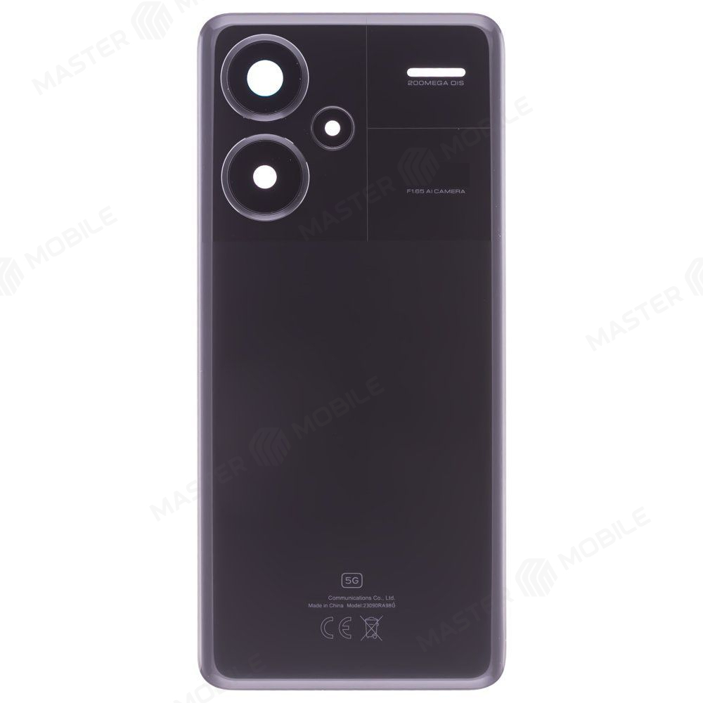 Задняя крышка для Xiaomi Redmi Note 13 Pro+ 5G (23090RA98C) (черный) (в сборе со стеклом камеры) (ORIG100)