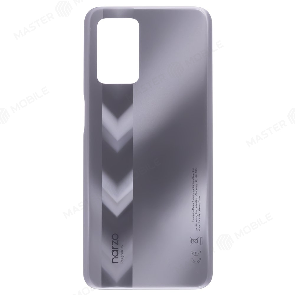 Задняя крышка для Realme Narzo 30 5G (RMX3242) (серебристый)