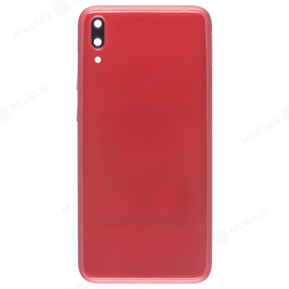 Задняя крышка для Huawei Y7 Pro 2019 (DUB-LX2) (красный) (в сборе со стеклом камеры)