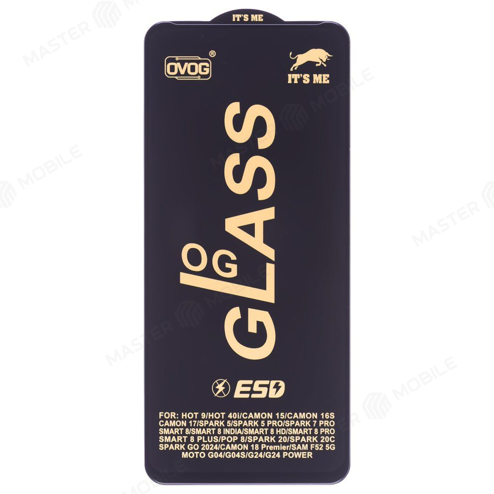 Защитное стекло OG Glass для Tecno Spark GO 2024 (BG6) (черный)