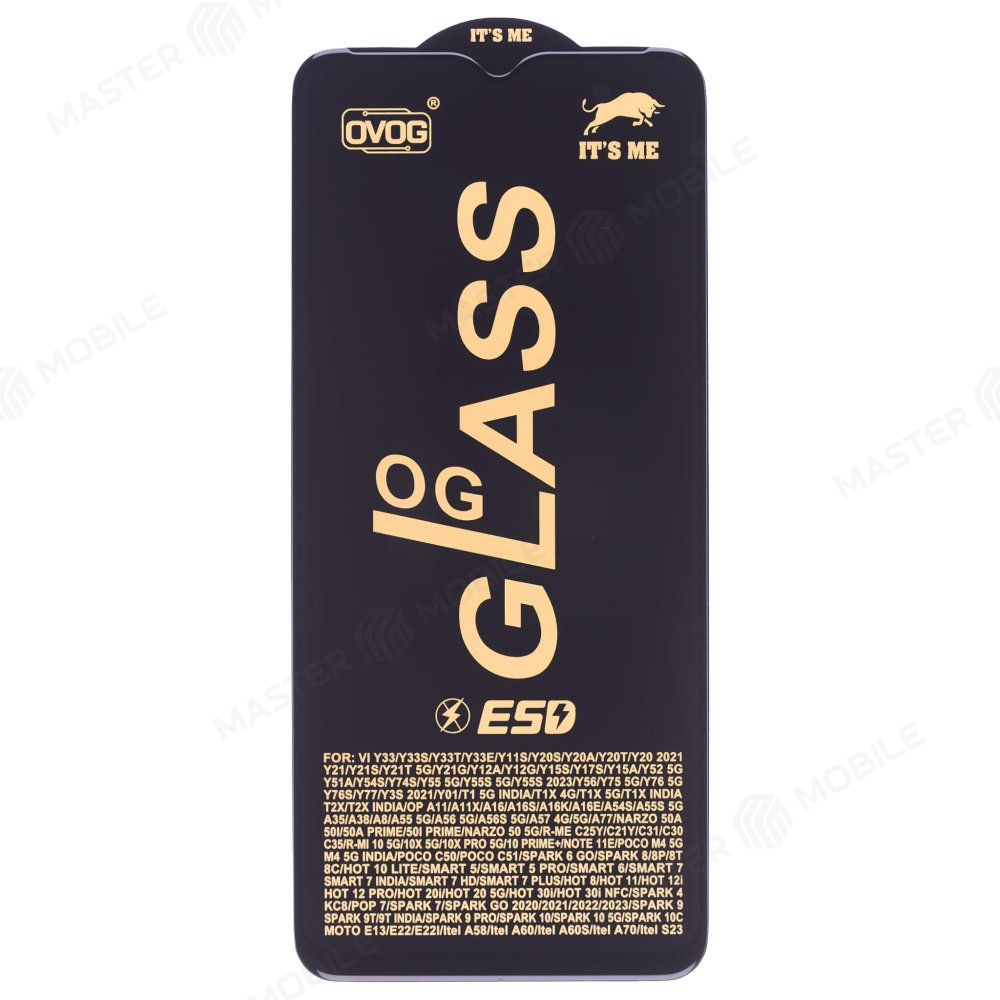Защитное стекло OG Glass для Tecno Spark GO 2022 (KG5) (черный)
