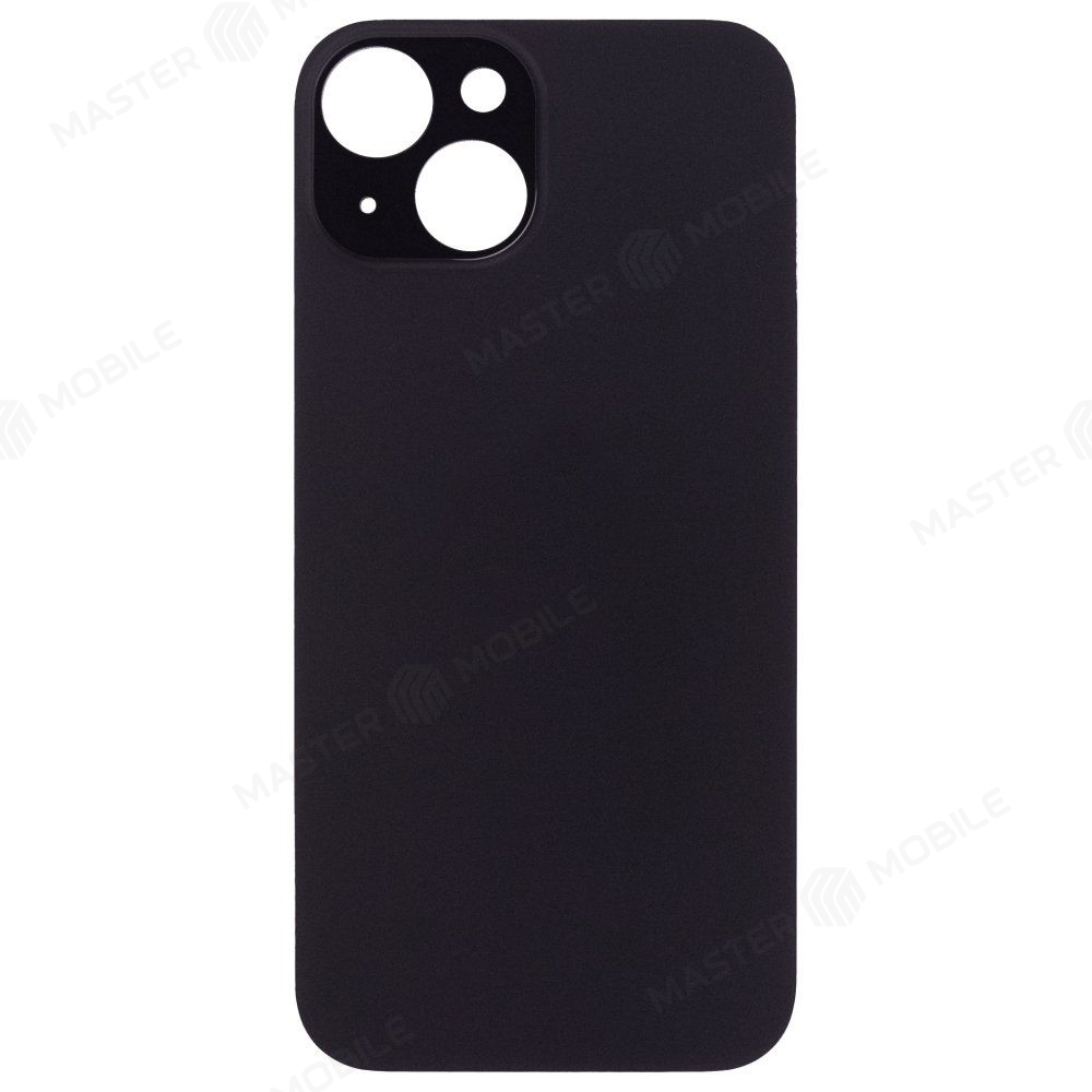 Задняя крышка для Apple iPhone 15 (черный) (с широким отверстием) (Premium)
