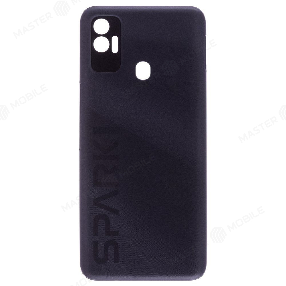 Задняя крышка для Tecno Spark 7 (KF6N) (черный)