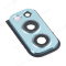Стекло задней камеры для OnePlus Nord 2 5G (в рамке) (голубой) фото №1