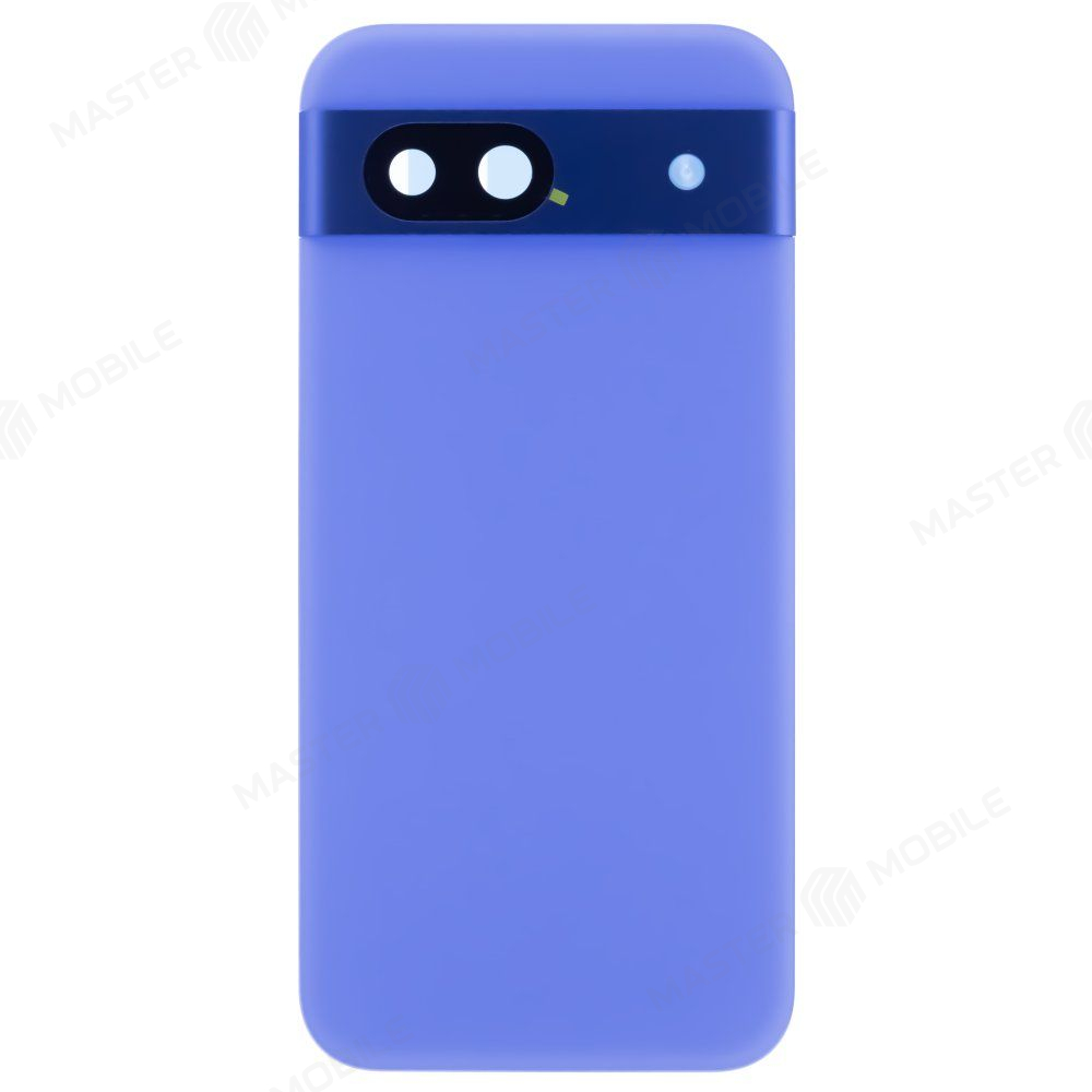 Задняя крышка для Google Pixel 8A (GKV4X/G6GPR/G8HHN/G576D) (синий) (в сборе со стеклом камеры)