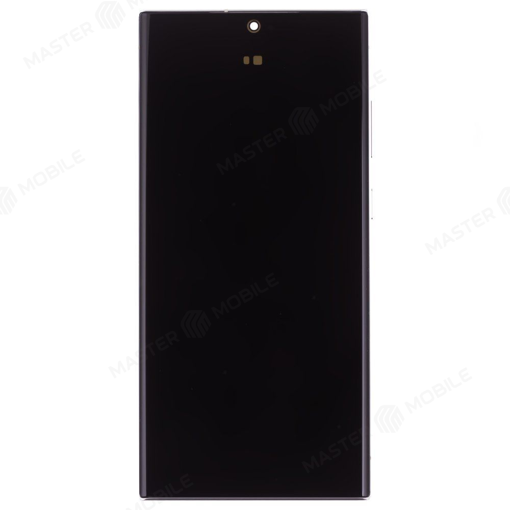 Дисплей для Samsung S918 Galaxy S23 Ultra + тачскрин (серебристый) (в рамке) (ORIG100) (SP)