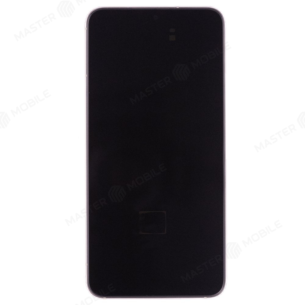 Дисплей для Samsung S901 Galaxy S22 (в сборе с тачскрином) (розовый) (в рамке) (ORIG100)