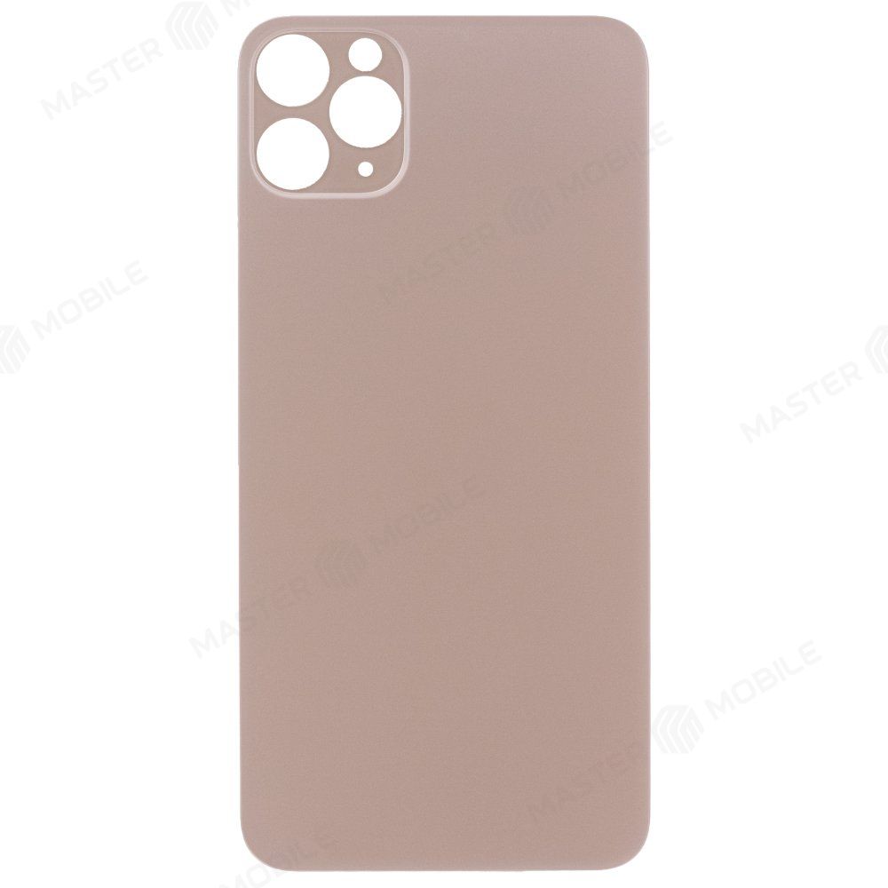Задняя крышка для Apple iPhone 11 Pro Max (золотистый) (с широким отверстием) (Premium)