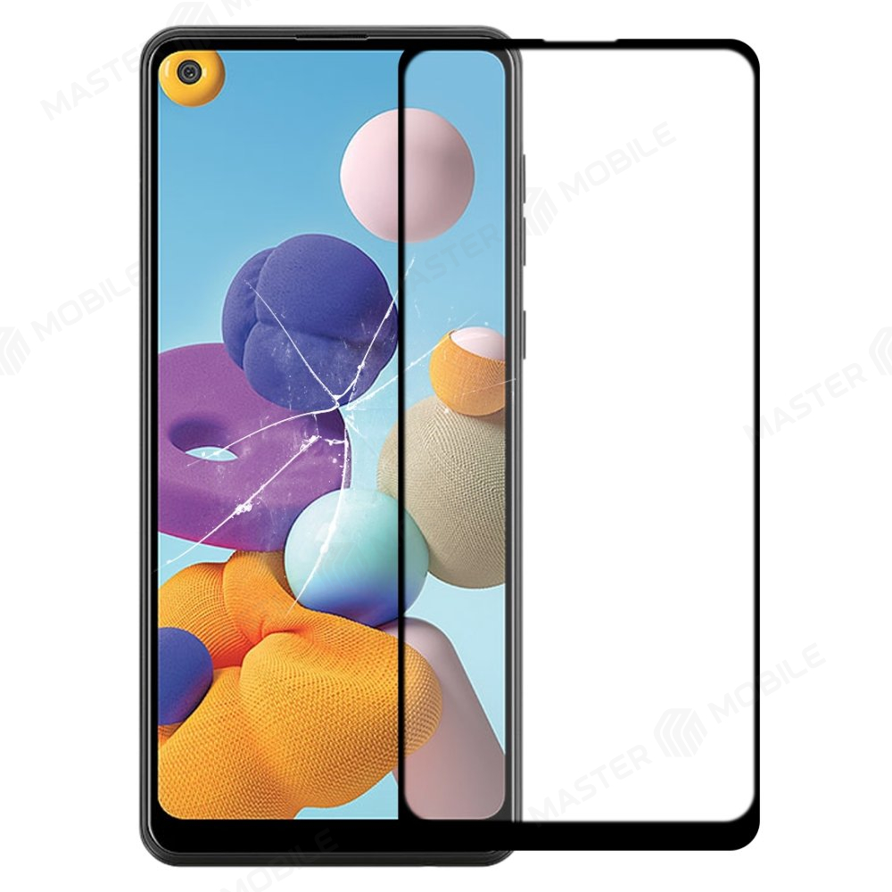 Стекло модуля для Samsung G991 Galaxy S21 + OCA (черный)