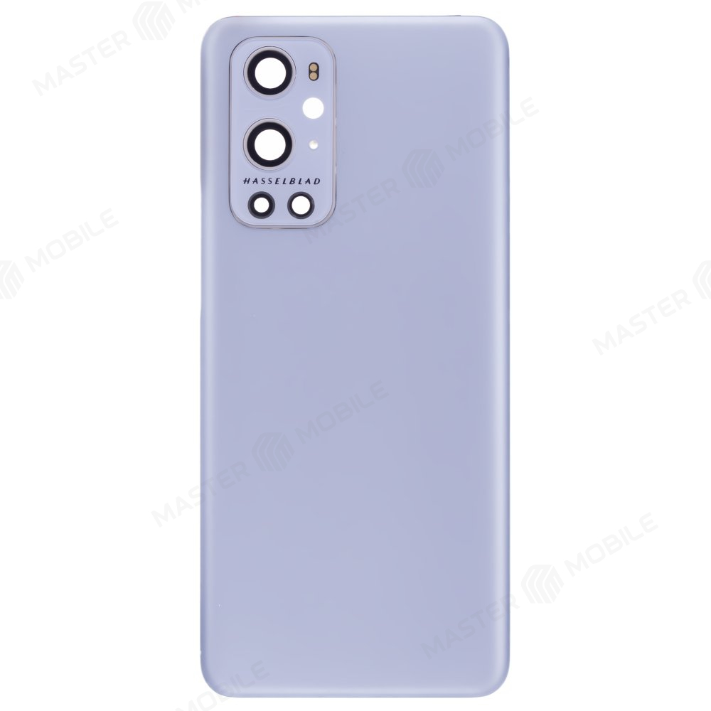 Задняя крышка для OnePlus 9 Pro (LE2121) (серебристый) (в сборе со стеклом камеры)