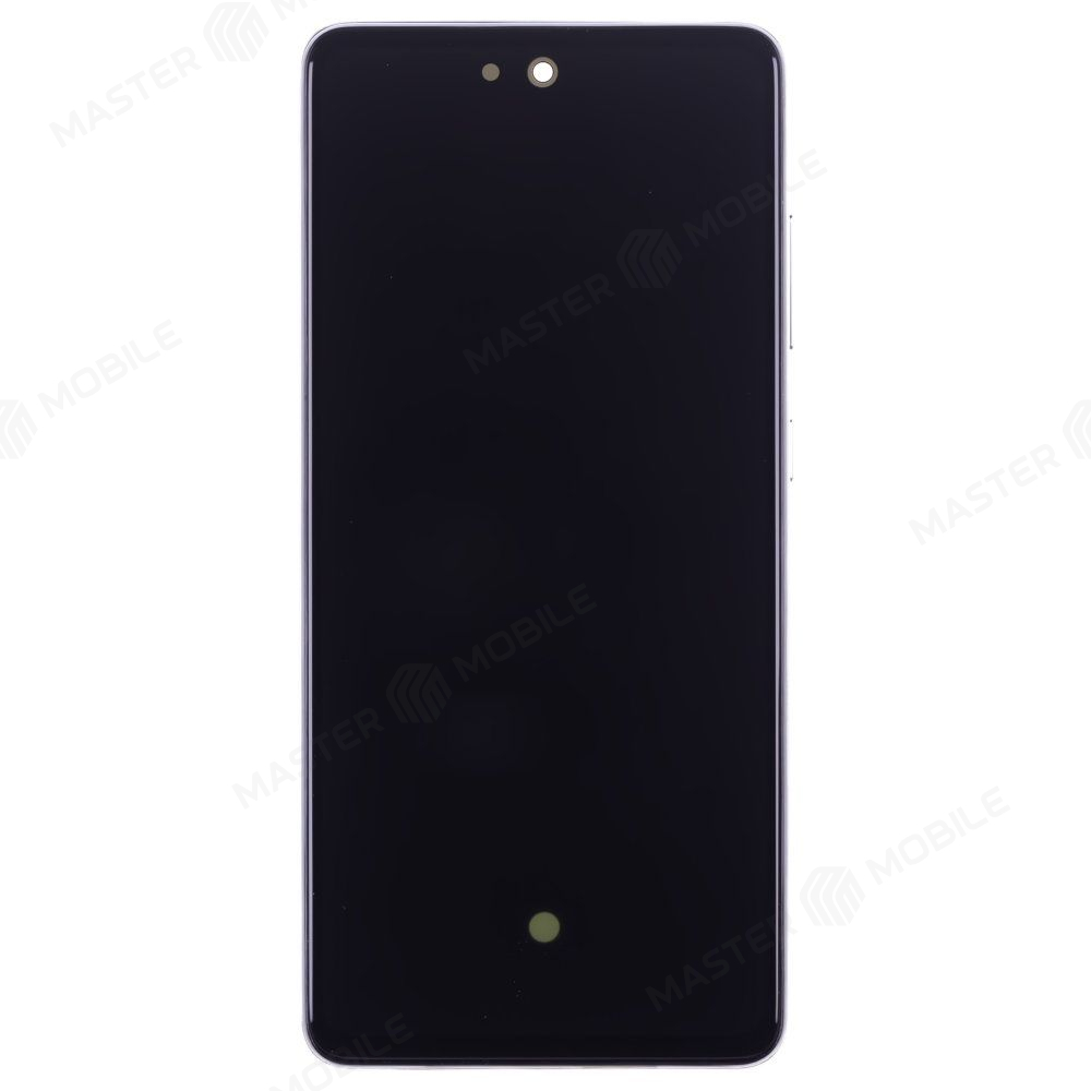 Дисплей для Samsung A525 Galaxy A52 / A526 Galaxy A52 5G / A528 Galaxy A52s + тачскрин (серебристый) (в рамке) (ORIG100) (SP)