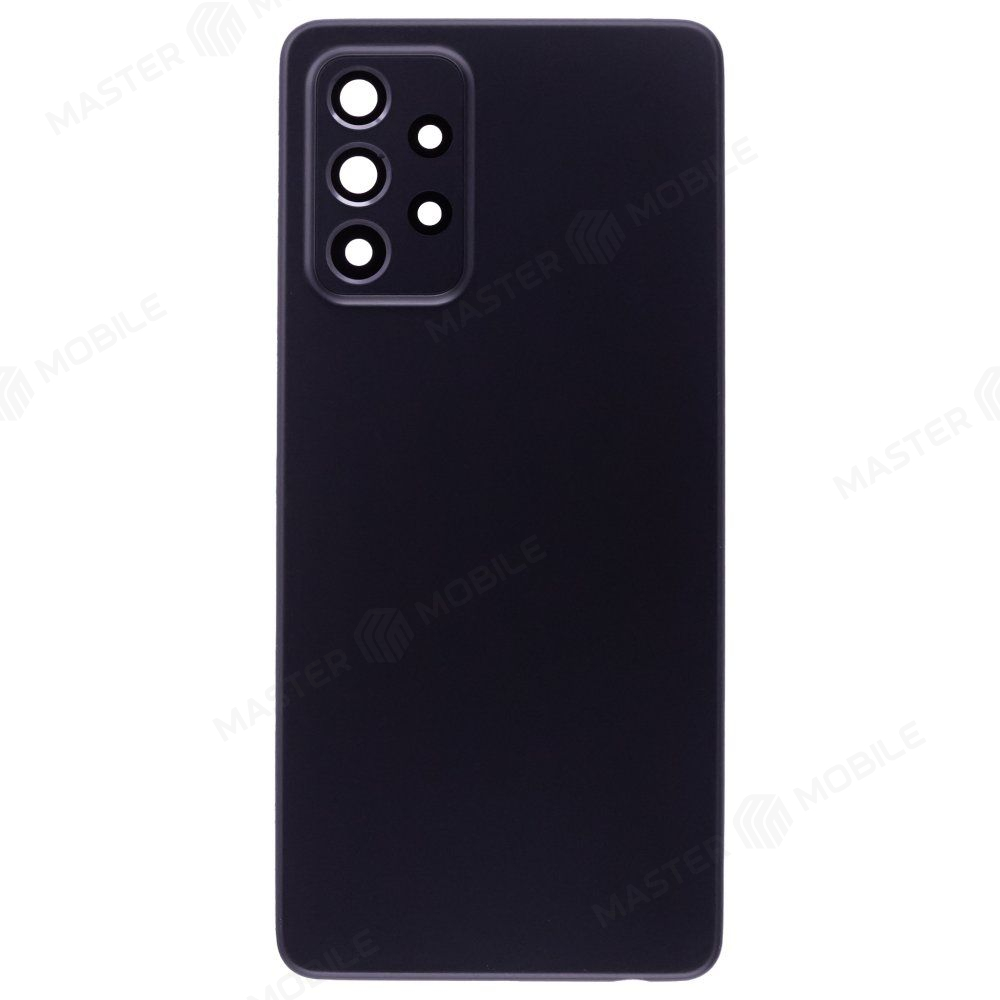 Задняя крышка для Samsung A525 Galaxy A52 / A526 Galaxy A52 5G / A528 Galaxy A52s (черный) (в сборе со стеклом камеры)