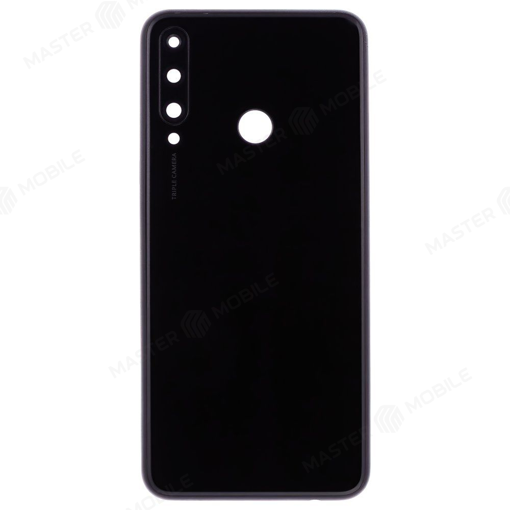 Задняя крышка для Huawei Y6p (MED-LX9N) (черный) (в сборе со стеклом камеры)