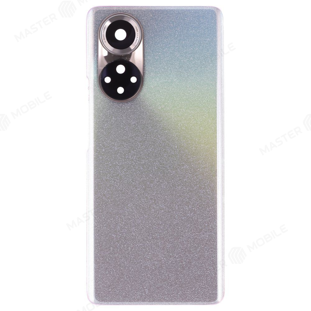 Задняя крышка для Huawei Honor 50 (NTH-NX9) (серебристый) (в сборе со стеклом камеры) (ORIG100)