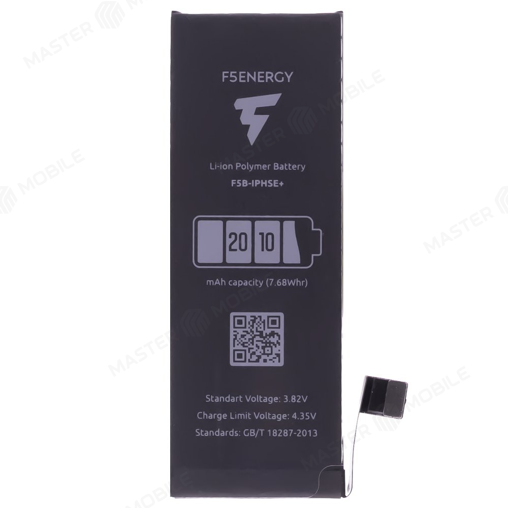 Аккумулятор для Apple iPhone SE (F5ENERGY) (усиленный) (2010 мАч) (SPECIAL EDITION) + двухсторонний скотч