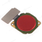 Шлейф для Huawei Nova 2i (RNE-L21) / Mate 10 Lite (RNE-L01) с комп. + сканер отпечатка пальца (красный)  фото №2