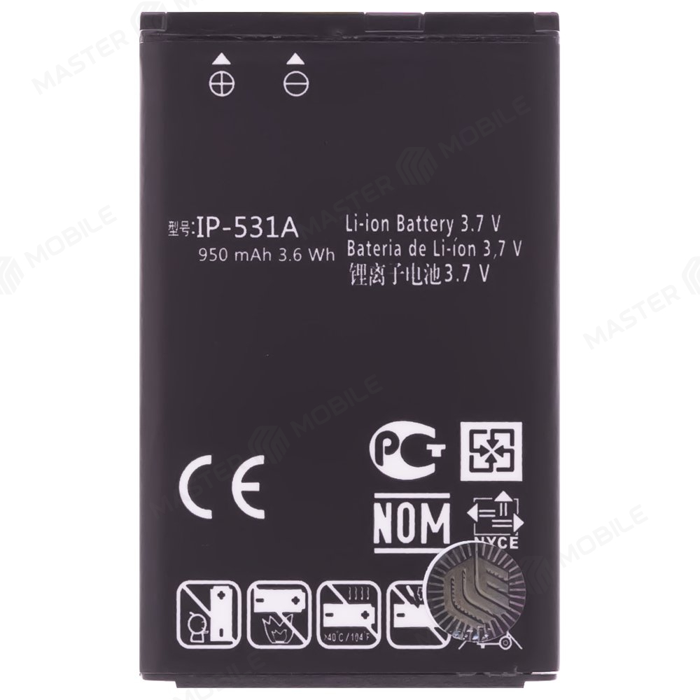 Аккумулятор для LG GM200 / GM205 / 320G / VN170 / GB100 / GB101 / GB106 / GB110 / GB125 / GS101 / KG280 (LGIP-531A)
