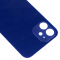 Задняя крышка для Apple iPhone 12 (синий) (с широким отверстием) (Premium) фото №3