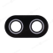 Стекло задней камеры для Asus ZenFone 4 Max (ZC554KL) (без рамки) (черный) фото №1