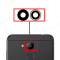 Стекло задней камеры для Huawei Honor 6C Pro (JMM-L22) (без рамки) (черный) фото №1