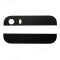 Верхняя и нижняя часть задней крышки для Apple iPhone 5s / iPhone SE (черный)  фото №1