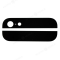 Верхняя и нижняя часть задней крышки для Apple iPhone 5 (черный)  фото №1