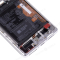 Дисплей для Huawei Mate 40 Pro (NOH-NX9) (в сборе с тачскрином и аккумулятором) (серебристый) (в рамке) (ORIG100) фото №4