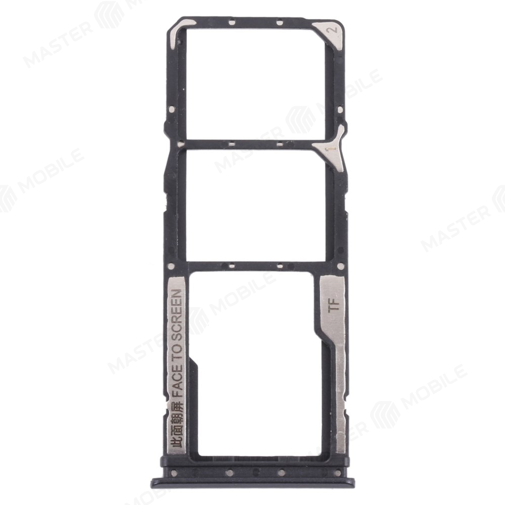 Держатель сим-карты для Xiaomi Poco M3 (M2010J19CG) (черный)